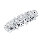 Certified Lab Grown Diamond Heart Wedding Band Lab - ( EF-VS ) - Rosec Jewels