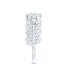 6 MM Lab Grown Diamond Nature Inspired Engagement Ring Lab - ( EF-VS ) - Rosec Jewels