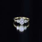 Rosec Jewels-Certified Lab Grown Diamond 3 Stone Engagement Ring For Women