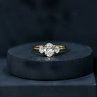 Rosec Jewels-Certified Lab Grown Diamond 3 Stone Engagement Ring For Women