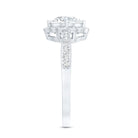 Rosec Jewels-Certified 7 MM Lab Grown Diamond Halo Engagement Ring