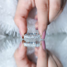 Certified Lab Heart Shaped Diamond Half Eternity Ring Lab - ( EF-VS ) - Rosec Jewels