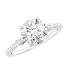 Certified 2 Carat Lab Grown Diamond Simple Engagement Ring Lab - ( EF-VS ) - Rosec Jewels