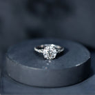 Certified 2 Carat Lab Grown Diamond Simple Engagement Ring Lab - ( EF-VS ) - Rosec Jewels