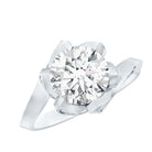 2 Carat Lab Grown Diamond Vintage Floral Engagement Ring Lab - ( EF-VS ) - Rosec Jewels