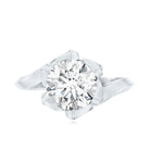2 Carat Lab Grown Diamond Vintage Floral Engagement Ring Lab - ( EF-VS ) - Rosec Jewels