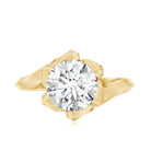 2 Carat Lab Grown Diamond Vintage Floral Engagement Ring Lab - ( EF-VS ) - Rosec Jewels