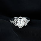 Certified 8 MM Lab Grown Diamond Vintage Style Engagement Ring Lab - ( EF-VS ) - Rosec Jewels