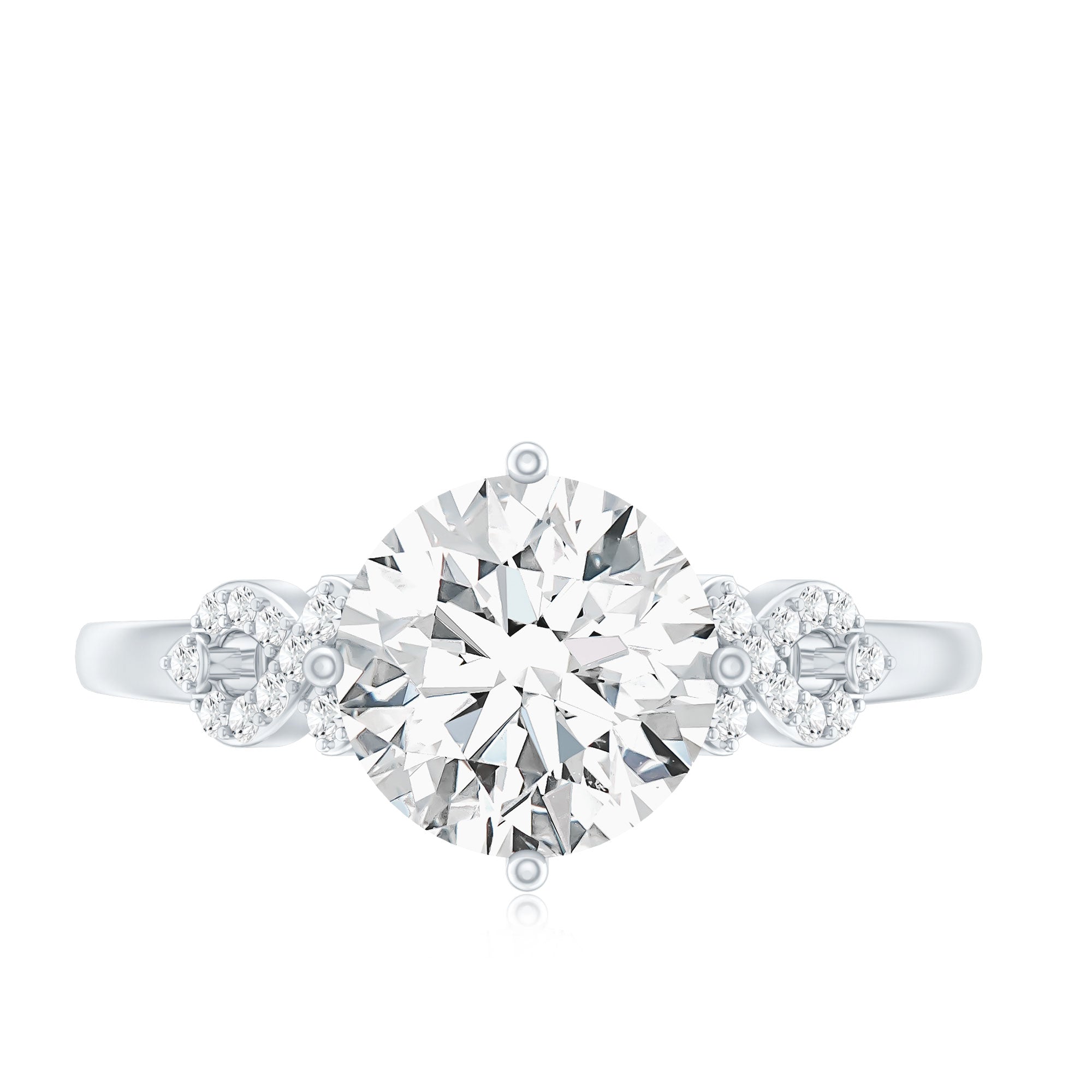 Rosec Jewels-Certified 2 Carat Lab Grown Diamond Solitaire Engagement Ring