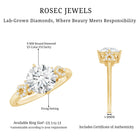 Certified 2 Carat Lab Grown Diamond Solitaire Engagement Ring Lab - ( EF-VS ) - Rosec Jewels