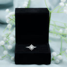 Certified 5 MM Lab Grown Diamond Unique Engagement Ring Lab - ( EF-VS ) - Rosec Jewels