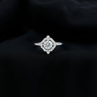Certified 5 MM Lab Grown Diamond Unique Engagement Ring Lab - ( EF-VS ) - Rosec Jewels