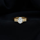 Certified 6X8 MM Oval Lab Grown Diamond Designer Engagement Ring Lab - ( EF-VS ) - Rosec Jewels