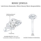 Rosec Jewels-Certified 8 MM Lab Grown Diamond Unique Engagement Ring