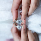 Rosec Jewels-Certified 8 MM Lab Grown Diamond Unique Engagement Ring