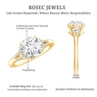 Certified 8 MM Lab Grown Diamond Solitaire Engagement Ring Lab - ( EF-VS ) - Rosec Jewels