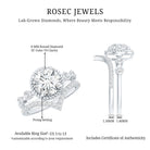 2 Carat IGI Certified Lab Grown Diamond Solitaire Bridal Ring Set With Enhancer Lab - ( E-VS1 ) - Rosec Jewels