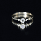 Certified Lab Grown Diamond Solitaire Promise Ring Lab - ( EF-VS ) - Rosec Jewels