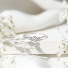 Certified Lab Grown Diamond Solitaire Promise Ring Lab - ( EF-VS ) - Rosec Jewels