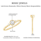 Certified Lab Grown Diamond Solitaire Promise Ring Lab - ( EF-VS ) - Rosec Jewels