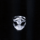 2 Carat Certified Lab Grown Diamond Engagement Ring With Wedding Band Lab - ( EF-VS ) - Rosec Jewels