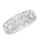 Certified Lab Grown Diamond Heart Eternity Band Ring Lab - ( EF-VS ) - Rosec Jewels