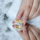 Certified Lab Grown Diamond Heart Eternity Band Ring Lab - ( EF-VS ) - Rosec Jewels