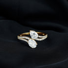 Certified Lab Grown Diamond Toi Et Moi Engagement Ring Lab - ( EF-VS ) - Rosec Jewels