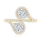 Certified Lab Diamond Toi Et Moi Designer Engagement Ring Lab - ( EF-VS ) - Rosec Jewels