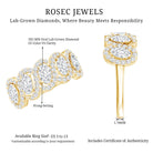 Rosec Jewels-Certified Oval Lab Grown Diamond Designer Eternity Ring