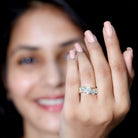 Rosec Jewels-Certified Lab 7 MM Round Diamond Designer Engagement Ring
