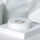 Certified Lab Grown Diamond Two Stone Promise Ring Lab - ( EF-VS ) - Rosec Jewels