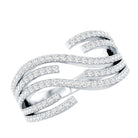 Certified Lab Grown Diamond Wide Wedding Band Lab - ( EF-VS ) - Rosec Jewels
