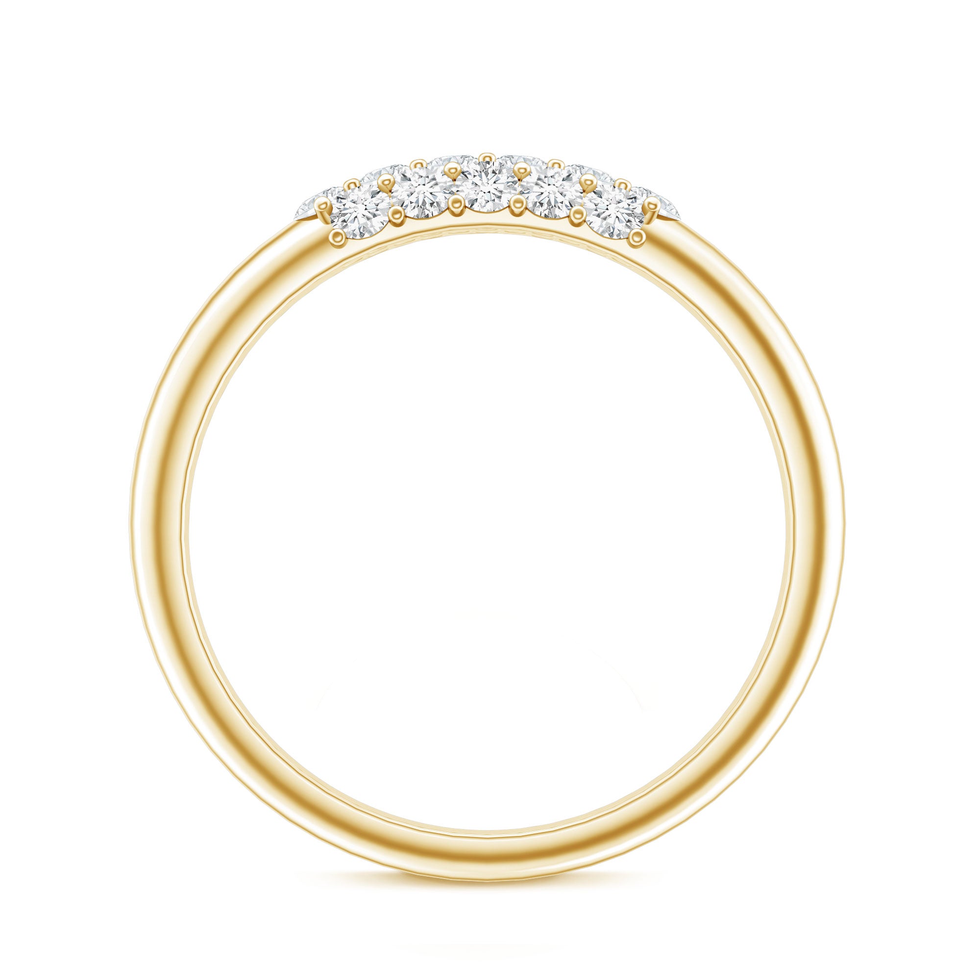 Certified Lab Grown Diamond Anniversary Ring Lab - ( EF-VS ) - Rosec Jewels