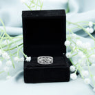 Certified Lab Grown Diamond Infinity Wedding Band Ring Lab - ( EF-VS ) - Rosec Jewels