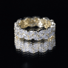 Certified Lab Grown Diamond Leaf Wedding Band Lab - ( EF-VS ) - Rosec Jewels