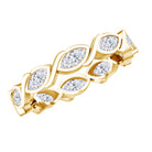 Certified Lab Grown Diamond Wedding Anniversary Ring Lab - ( EF-VS ) - Rosec Jewels