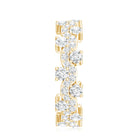 Certified Lab Grown Diamond Designer Wedding Eternity Ring Lab - ( EF-VS ) - Rosec Jewels