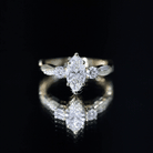 Rosec Jewels-Brilliant Cut Marquise Lab Grown Diamond Engagement Ring