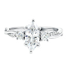 Rosec Jewels-Brilliant Cut Marquise Lab Grown Diamond Engagement Ring