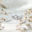 Certified 6X8 MM Lab Grown Diamond Bezel Set Engagement Ring Lab - ( EF-VS ) - Rosec Jewels