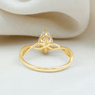 Rosec Jewels-Lab Grown Diamond Pear Engagement Ring with Infinity Band