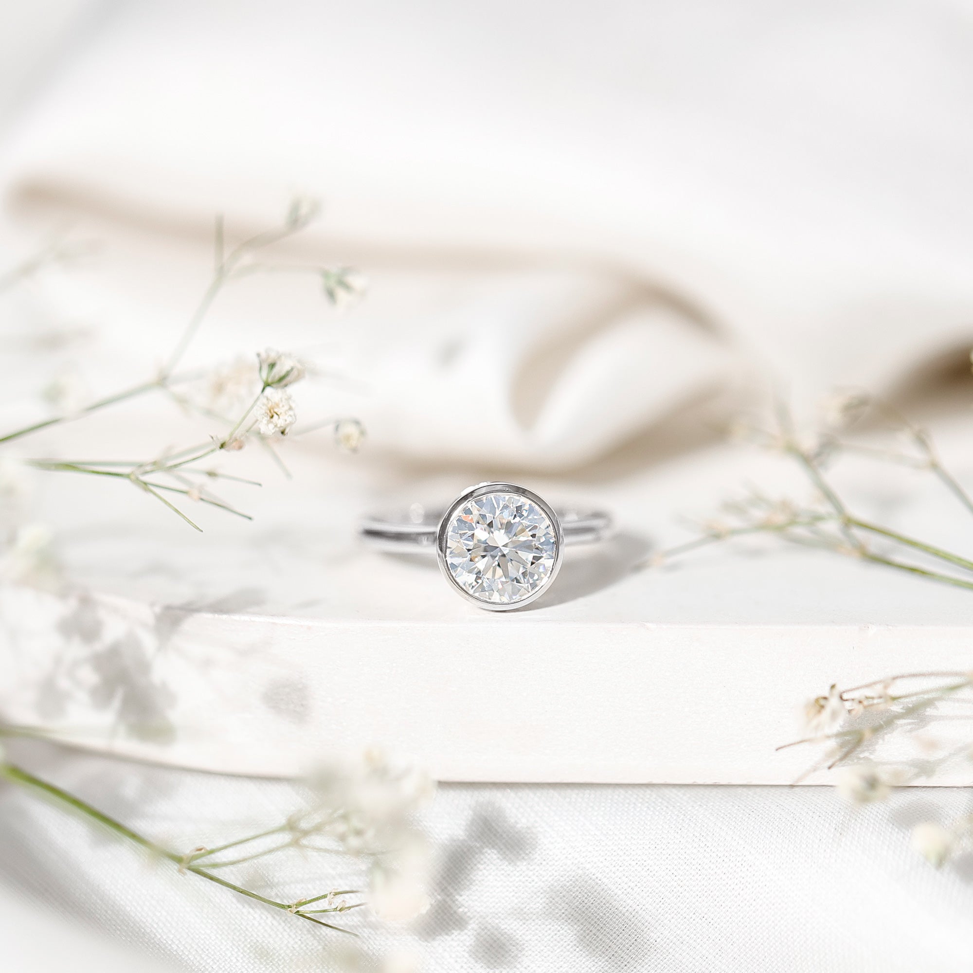 2 CT IGI Certified Lab Grown Diamond Solitaire Engagement Ring Lab - ( EF-VS ) - Rosec Jewels