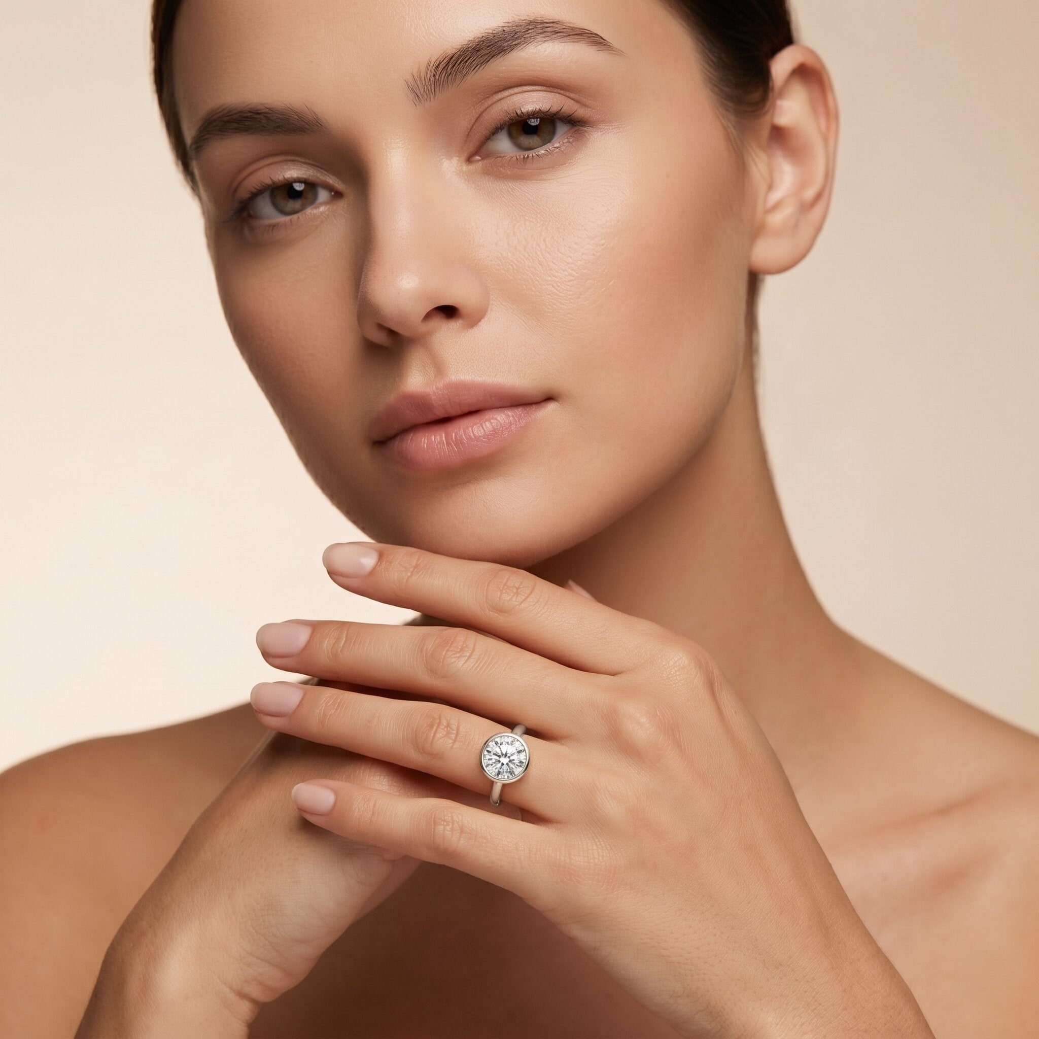 2 CT IGI Certified Lab Grown Diamond Solitaire Engagement Ring Lab - ( E-VS1 ) - Rosec Jewels