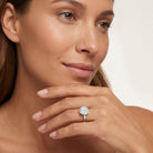 Round Lab Grown Diamond Classic Engagement Ring with IGI Certificate Lab - ( E-VS1 ) - Rosec Jewels