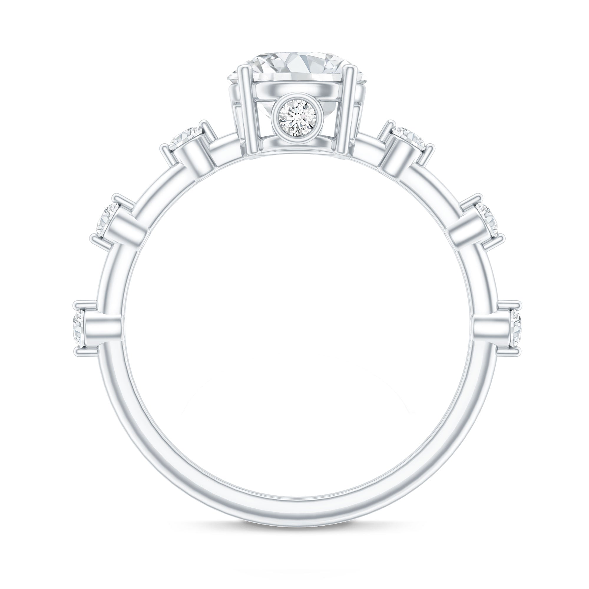 Rosec Jewels-IGI Certified 1 Carat Lab Created Diamond Engagement Ring