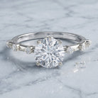 3 CT Lab Grown Diamond Engagement Ring with IGI Certificate Lab - ( E-VS1 ) - Rosec Jewels