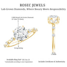 Rosec Jewels-3 CT Lab Grown Diamond Engagement Ring with IGI Certificate