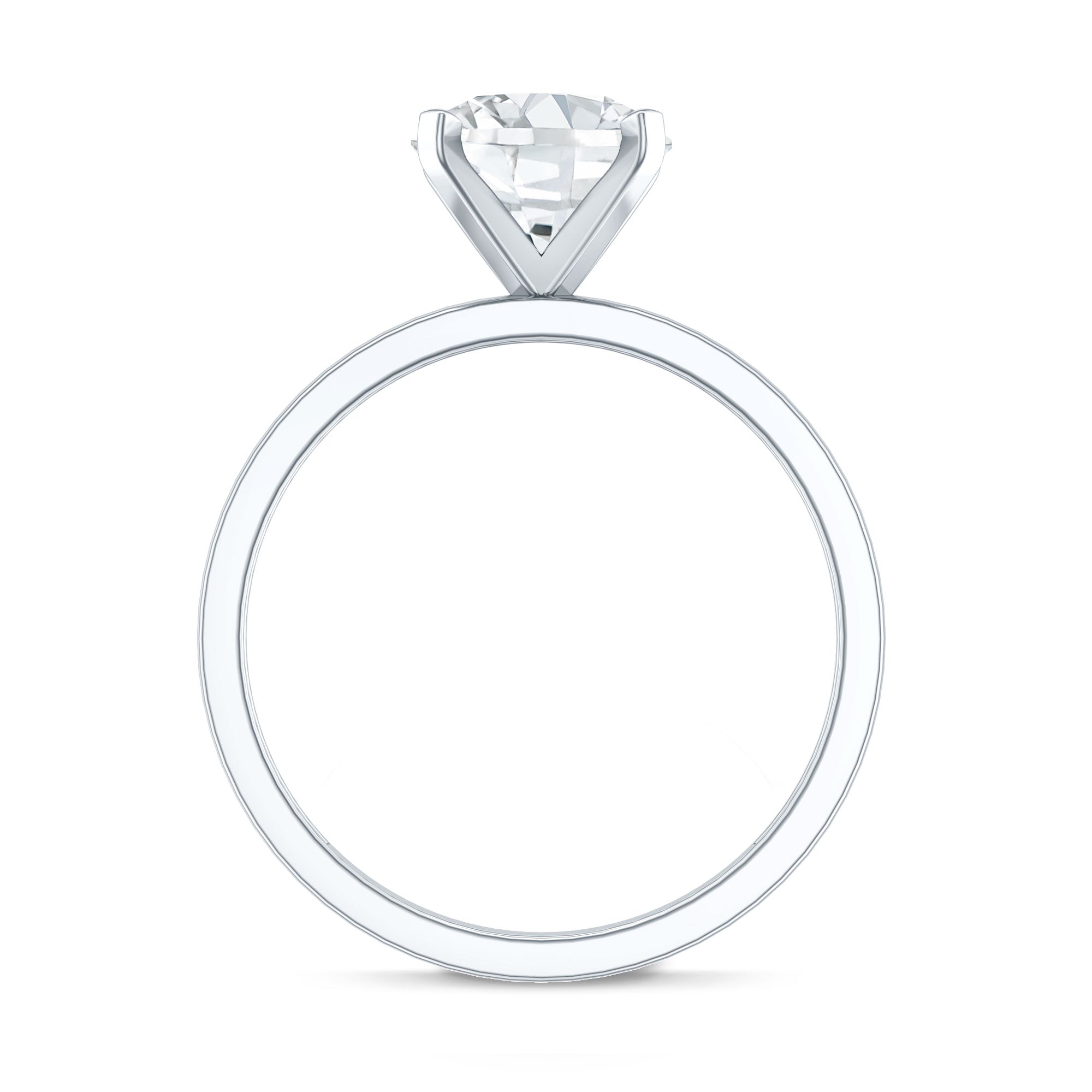 Rosec Jewels-IGI Certified Lab Grown Round Diamond Solitaire Engagement Ring