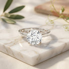 IGI Certified 5 CT Lab Grown Diamond Big Engagement Ring Lab - ( E-VS1 ) - Rosec Jewels